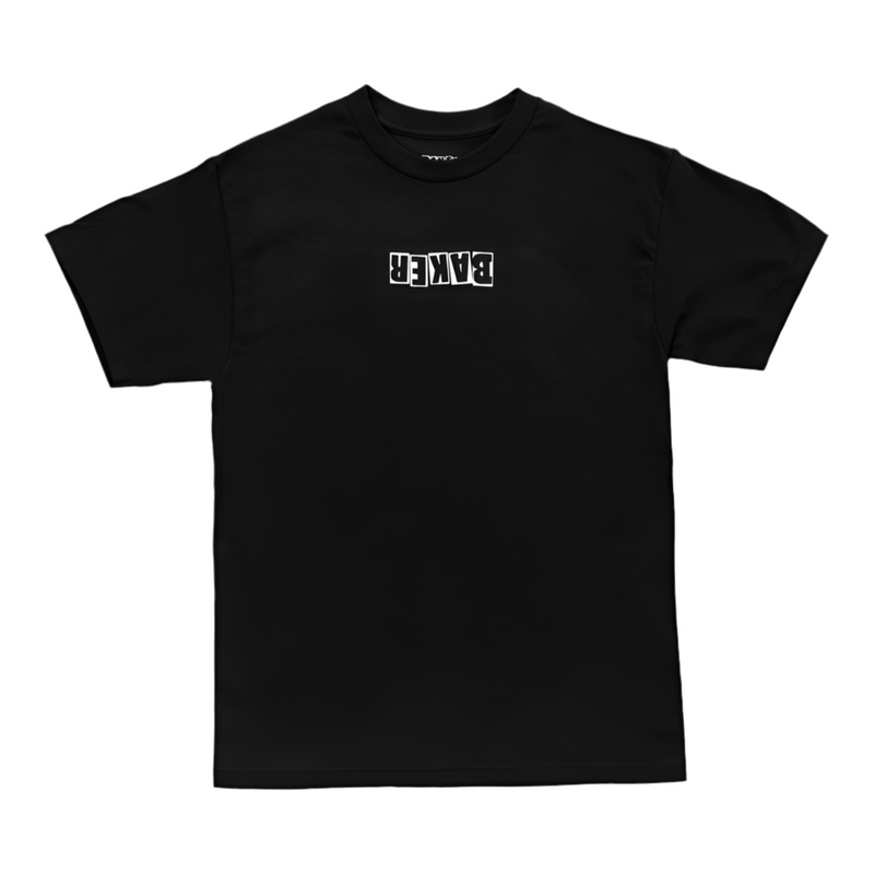 Baker 'Upside Down Brand Logo' Tee - Black-1