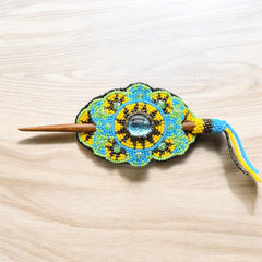 Multicolor Barrette Yellow/ black (39)-1
