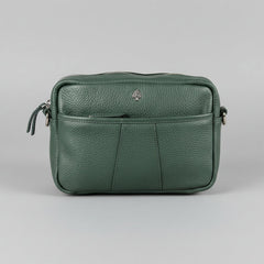 Greenwood Leather Mini Crossbody Bag. Premium Full-Grain Pebbled Leather Handbag-4