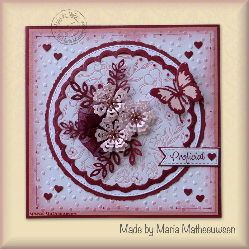 Nellie's Choice Stamping Die Round - Flowers-2