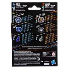(Hasbro) Beyblade X - Cowl Sphinx 1-80GF & Crest Leon 7-60GN Dual Pack-2
