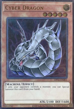Cyber Dragon (UTR) (OP16-EN001) - OTS Tournament Pack 16 Unlimited