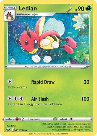 Ledian 5/198 - SWSH06 Chilling Reign Reverse Holofoil-1