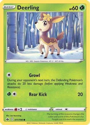 Deerling 11/198 - SWSH06 Chilling Reign Reverse Holofoil-1