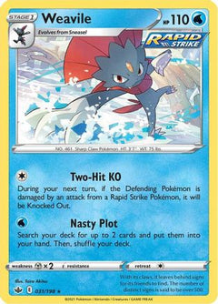 Weavile 31/198 - SWSH06 Chilling Reign Holofoil-1