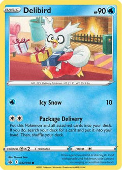 Delibird 32/198 - SWSH06 Chilling Reign Reverse Holofoil-1