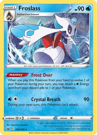 Froslass 36/198 - SWSH06 Chilling Reign Reverse Holofoil-1