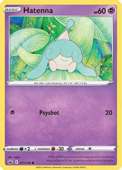 Hatenna 71/198 - SWSH06 Chilling Reign Reverse Holofoil-1