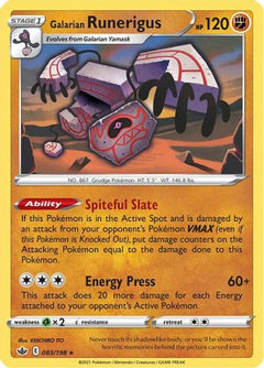Galarian Runerigus 83/198 - SWSH06 Chilling Reign Reverse Holofoil-1