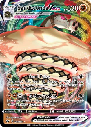 Sandaconda VMAX 90/198 - SWSH06 Chilling Reign Holofoil-1