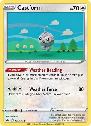Castform 121/198 - SWSH06 Chilling Reign-1