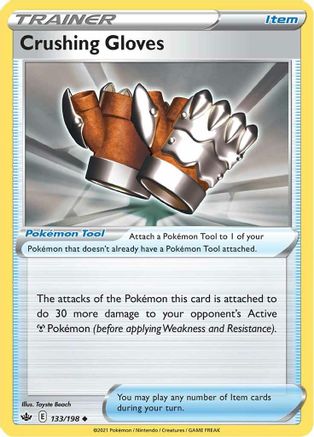 Crushing Gloves 133/198 - SWSH06 Chilling Reign Reverse Holofoil-1