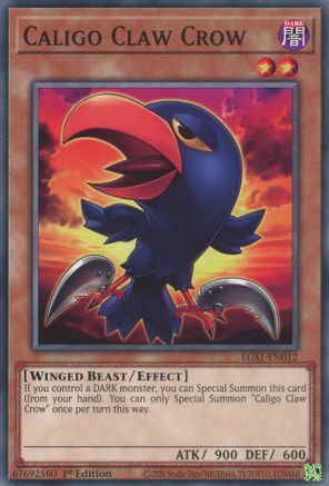 Caligo Claw Crow (EGS1-EN012) - Egyptian God Deck: Slifer the Sky Dragon 1st Edition