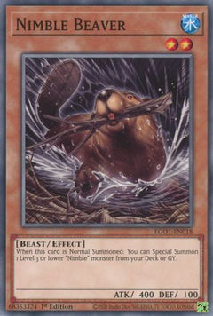 Nimble Beaver (EGO1-EN018) - Egyptian God Deck: Obelisk the Tormentor 1st Edition-1