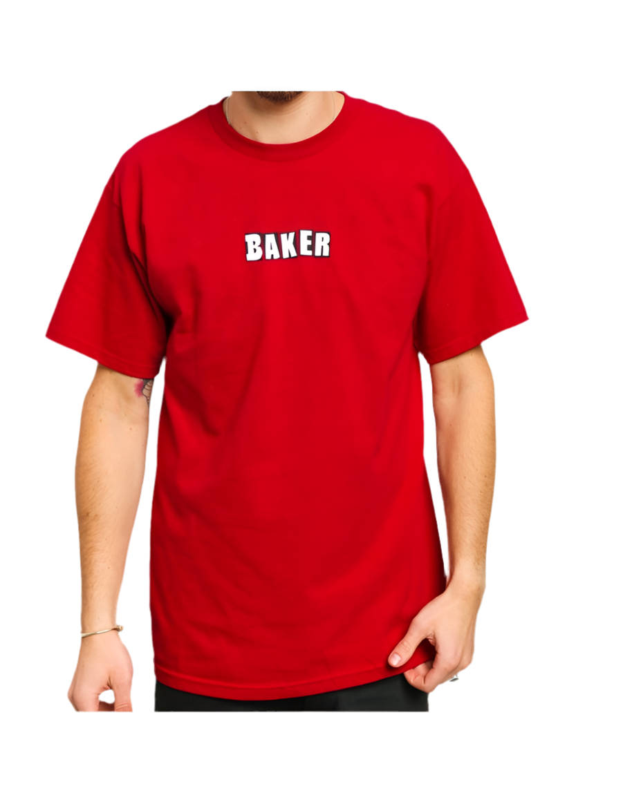 Baker 'Brand Logo' Tee - Red-1