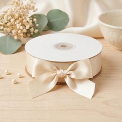 30 Meter Double Face Beige #810 Ribbon Roll-1