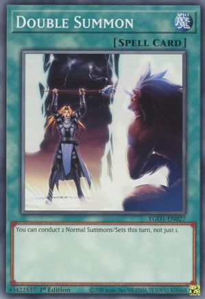 Double Summon (EGO1-EN027) - Egyptian God Deck: Obelisk the Tormentor 1st Edition-1