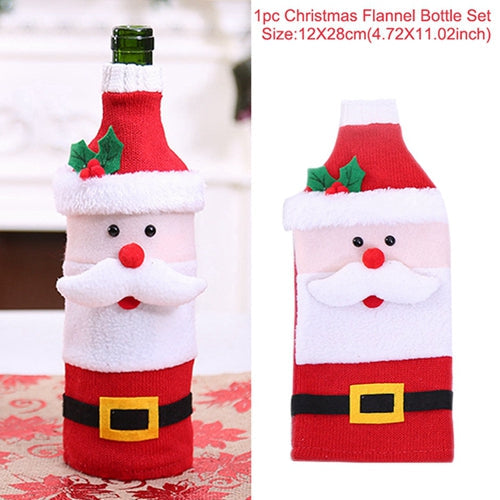 Christmas Decorations Christmas Wine Bottle Socks-18