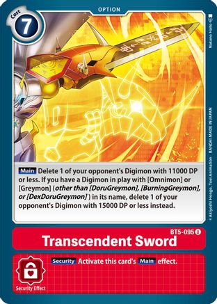 Transcendent Sword (BT5-095) - Battle of Omni-1
