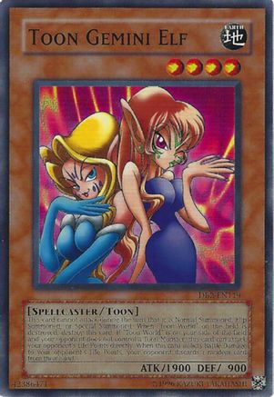 Toon Gemini Elf (DB2-EN119) - Dark Beginning 2 Unlimited-1