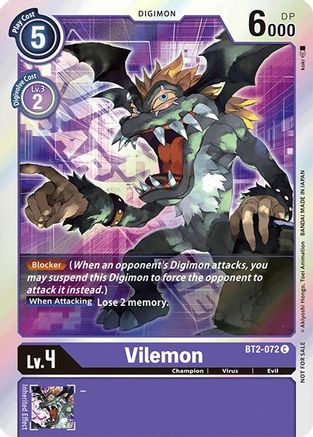 Vilemon - BT2-072 (Event Pack 1) (BT2-072) - Release Special Booster 1.0 Foil-1