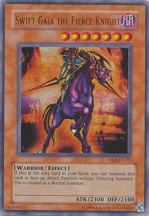 Swift Gaia the Fierce Knight (DB2-EN111) - Dark Beginning 2 Unlimited-1
