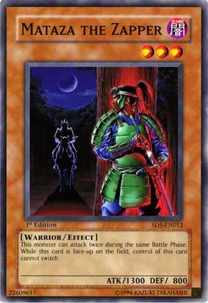 Mataza the Zapper (SD5-EN012) - Structure Deck: Warrior's Triumph 1st Edition-1