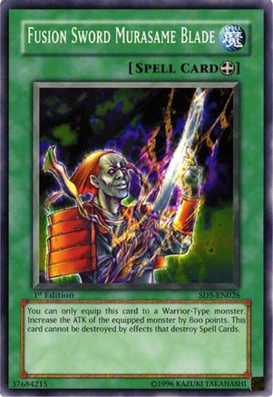 Fusion Sword Murasame Blade (SD5-EN026) - Structure Deck: Warrior's Triumph 1st Edition-1