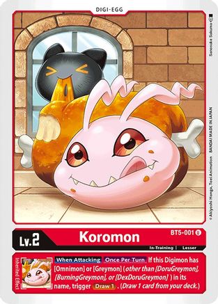 Koromon (BT5-001) - Battle of Omni-1