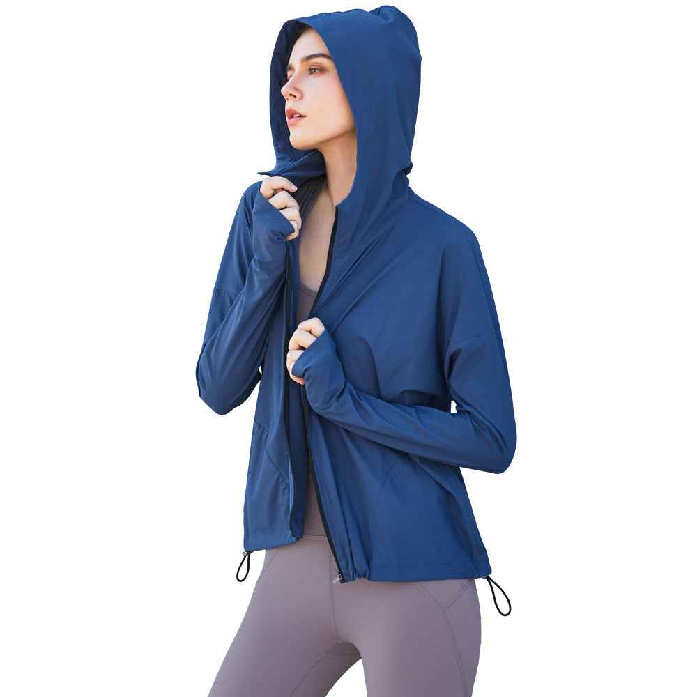Women’s Hooded Loose Fit Gym Suit – Close Lock Zipper Activewear Set-3