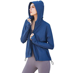 Women’s Hooded Loose Fit Gym Suit – Close Lock Zipper Activewear Set-3