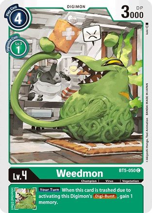 Weedmon (BT5-050) - Battle of Omni-1
