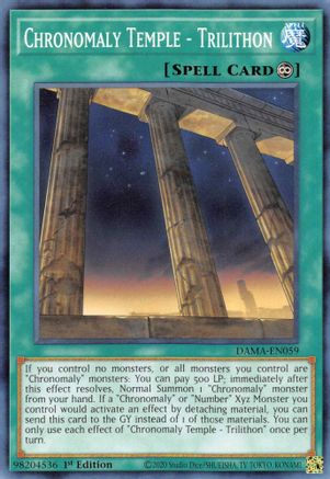 Chronomaly Temple - Trilithon (DAMA-EN059) - Dawn of Majesty 1st Edition-1
