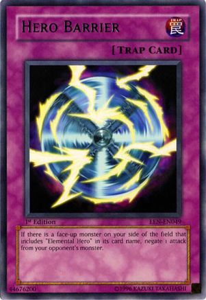 Hero Barrier (EEN-EN049) - Elemental Energy 1st Edition-1