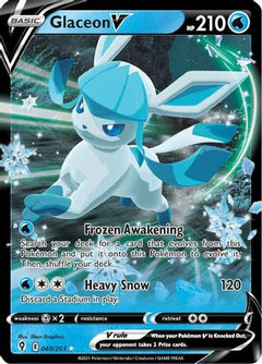 Glaceon V 40/203 - SWSH07 Evolving Skies Holofoil-1