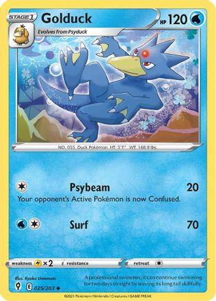Golduck 25/203 - SWSH07 Evolving Skies-1