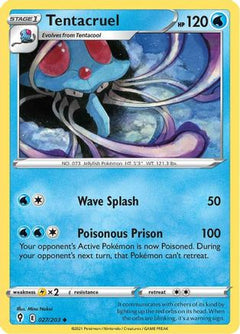 Tentacruel 27/203 - SWSH07 Evolving Skies Reverse Holofoil-1