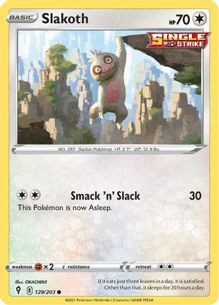 Slakoth 129/203 - SWSH07 Evolving Skies-1