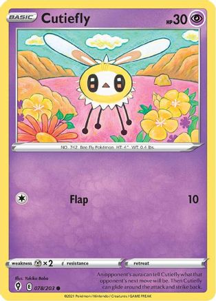 Cutiefly 78/203 - SWSH07 Evolving Skies-1