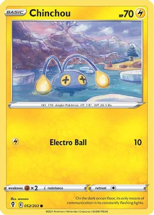 Chinchou 52/203 - SWSH07 Evolving Skies-1
