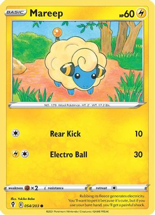 Mareep 54/203 - SWSH07 Evolving Skies-1