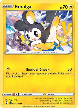 Emolga 57/203 - SWSH07 Evolving Skies-1