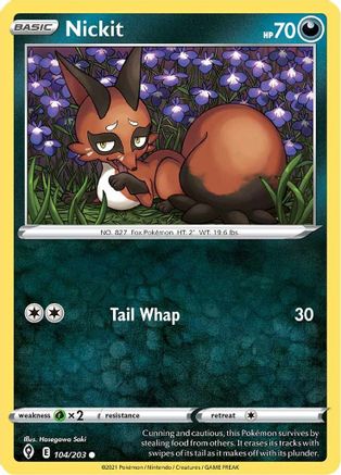 Nickit 104/203 - SWSH07 Evolving Skies-1