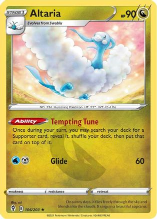 Altaria 106/203 - SWSH07 Evolving Skies-1