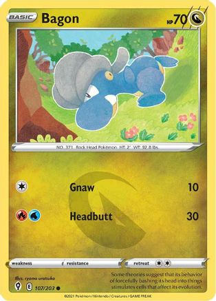 Bagon 107/203 - SWSH07 Evolving Skies-1