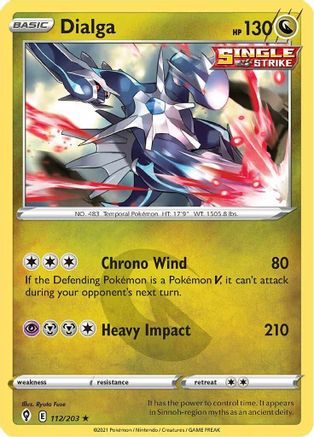 Dialga 112/203 - SWSH07 Evolving Skies Holofoil-1