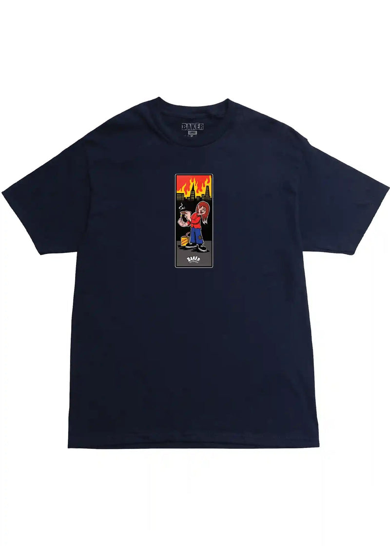 Baker 'Lampwick' Tee - Navy-1