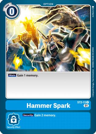 Hammer Spark - ST2-13 (Alternate Art) (ST2-13) - Starter Deck 08: Ulforce Veedramon-1