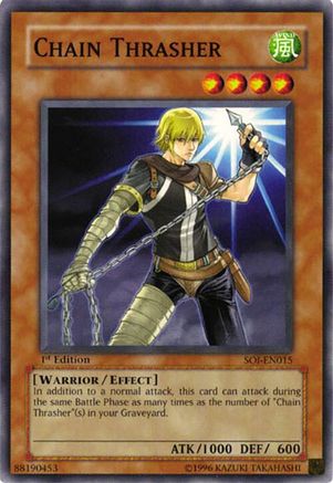 Chain Thrasher (SOI-EN015) - Shadow of Infinity 1st Edition-1