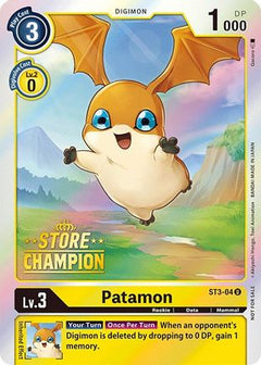 Patamon - ST3-04 (Store Champion) (ST3-04) - Starter Deck 03: Heaven's Yellow Foil-1
